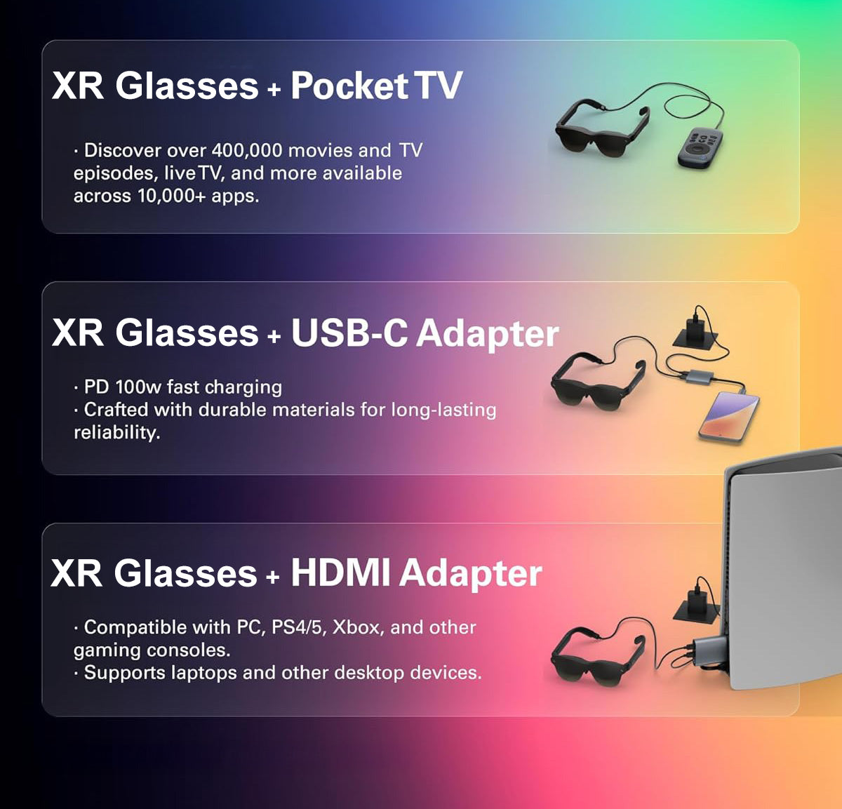 Nocturo™ XR Smart Glasses – Your Private 201” Cinema Anywhere